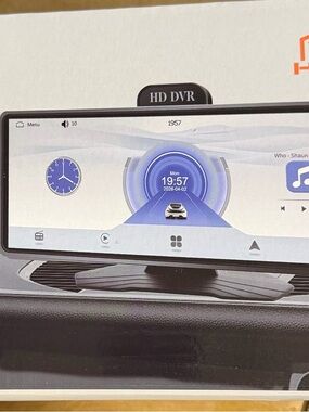 HD DVR 10" Car Dash Mirror Monitor - Black
